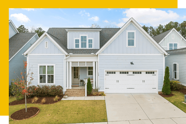 house with clean yard